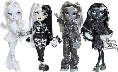 Rainbow High Shadow High Girl's Night Shanelle Onyx- Grayscale 11" Fashion Doll. Black Hair. Black Outfit. Girl's Night Accessories and Comb.