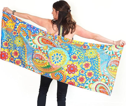 SHAKEitCOOL Large Cooling Shawl - Instant Heat Relief for Outdoor Events