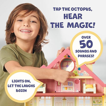 Bluey House Playset for Kids, XL Ultimate Interactive Lights and Sounds Playhouse Toys, Includes Dance Floor, Dollhouse, Toy Set Ages 3+, Amazon Exclusive