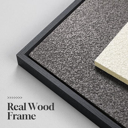 Framed Abstract 3D Textured Wall Art for Living Room, 3 Piece Modern Neutral Artwork for Walls, Brown White Geometric Sandstone Textured Painting for Bedroom, Home Office Decor-Total Size 30x60 Inch