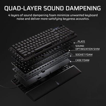 Corsair Vanguard 96 Wired Mechanical Gaming Keyboard – 96% Layout, MLX Fusion Tactile Switches, 8000Hz Polling, LCD Display, Virtual Stream Deck, G-Keys, SOCD Flashtap, QWERTY US – Black