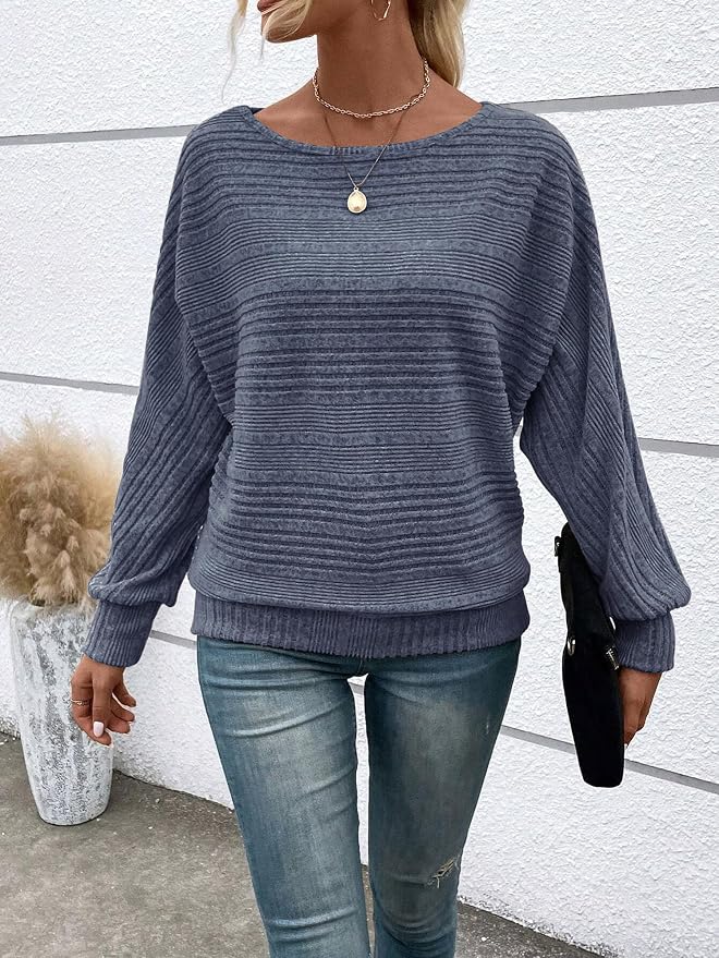 Womens Long Sleeve Shirts Crewneck Tunic Tops Pullover Sweaters Business Casual Blouses Fall Fashion 2026