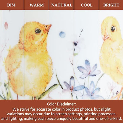 Maison d' Hermine Coffee Mug with Handles Tea Cups (12 Ounce, Pack of 1) | Fine Bone China Coffee Mugs for Hot Beverages Cappuccino Latte Home Restaurant Hotel Spring Summer -Easter Zest - Chicks