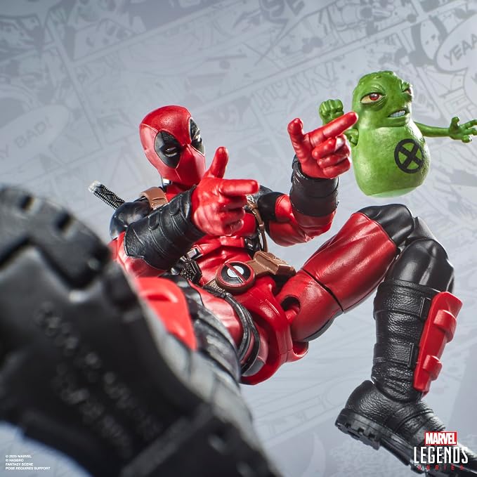 Marvel Legends Maximum Series Deadpool, Deluxe Deadpool Comics Collectible 6-Inch Action Figure with 24 Accessories Including X-Force’s Doop