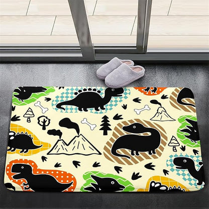 Dinosaur Rugs for Boys Bedroom - Kids Bedroom Rug Dinosaur Pattern Area Rug Kids Play Rugs for Boys Dinosaur Bedroom Decor for Boys Colorful Dinosaur Print Area Rug Kids Rugs for Bedroom,2'×3'