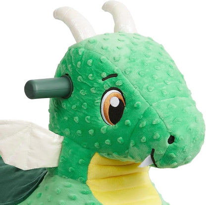 Radio Flyer Jade the Magical Touch Dragon Ride On, Ages 1-3, Interactive Lights & Sounds, Horns Light Up Riding, EZ-Glide 360-degree Wheels, Easy Grip Handles, Soft Plush Face, Toddler Ride On Toys
