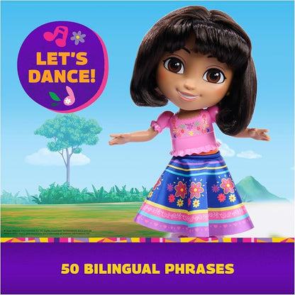 Dora, Dance with Me Dora, Interactive Dancing Doll with 2 Skirts, Bilingual Phrases & Music, Kids Toys for Girls & Boys Ages 3 and Up