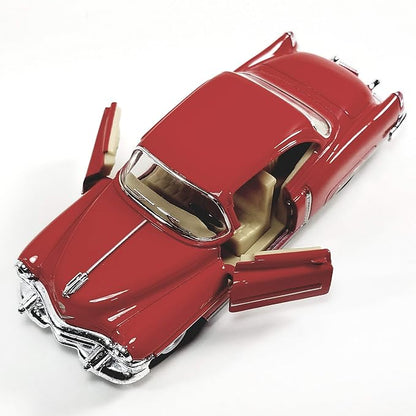 KiNSMART 1953 Cadillac Series 62 1:43 O Scale 5 Inch Die Cast Metal Model Classic Ventage Toy Car (Cherry Red)