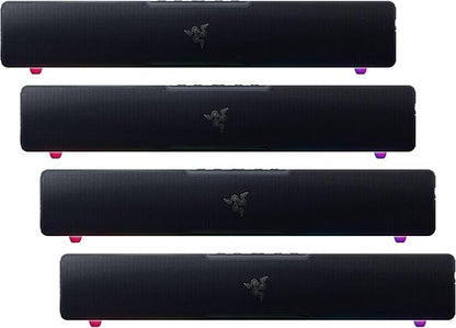 Razer Leviathan V2 X PC Soundbar with Full-Range Drivers-Compact Design-Chroma RGB-USB Type C Power and Audio Delivery-Bluetooth 5.0-for PC,Laptop,Smartphones,Tablets&Nintendo Switch,(Pack of 4)