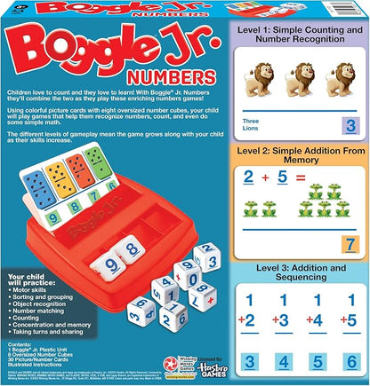 Winning Moves Boggle Jr Numbers, Kids Learning Number Game | The Original Grow-With-Me, Math, Counting and Number Recognition