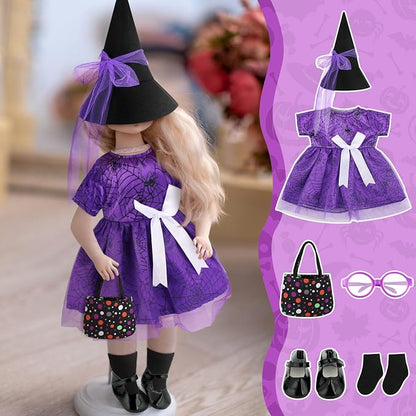 Kajaia 8 Pcs Doll Clothes 18 Inch Doll Clothes and Accessories Dress Flip Flops Hat Outfit Swimsuit Accessories for 18 Inch(Cute)