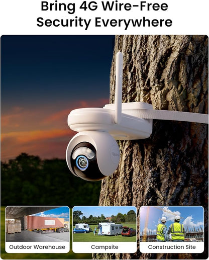 REOLINK Security Cameras Wireless Outdoor, Solar Camera for Home Security | 24/7 Continuous Recording, 2K ColorX Night Vision, 6 Months Battery Life, Smart AI Detection & Auto Tracking, 12W Solar Panel