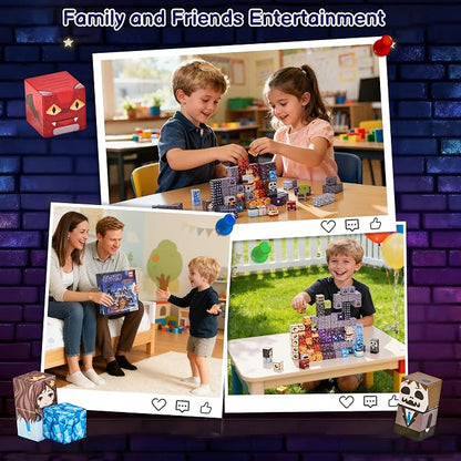 100PCS Magnetic Blocks, Magnetic Building Blocks Cubes Tiles, STEM Educational Stacking Magnets School Game Toys for Kid Ages 3 4 5 6 7 8 9 10 11 Birthday Party Supplies Gifts for Boys and Girls
