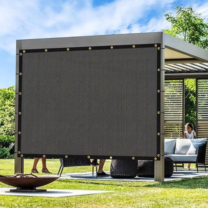 Artpuch Outdoor Pergola Shade Cover 9x24 FT Sun Shade Cloth with Grommets Dark Grey 90% UV Protection Canopy Patio Privacy Screen (Customized Available)
