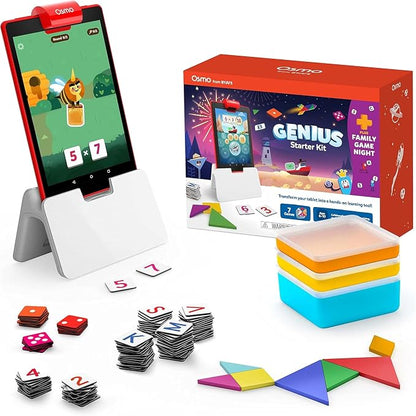 Osmo Genius Starter Kit for Kids Ages 6–10 | 7 Educational Learning Games | Fire Tablet Compatible | Latest Version | Educational STEM Learning System | Base Included