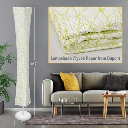 WORLD WIN Floor Lamp, 61'' Smart RGB LED Corner Lamp with Music Sync and 16 Million DIY Colors, 3 Color Temperature, APP & Remote Control, Color Changing Standing Floor Lamp with Stand