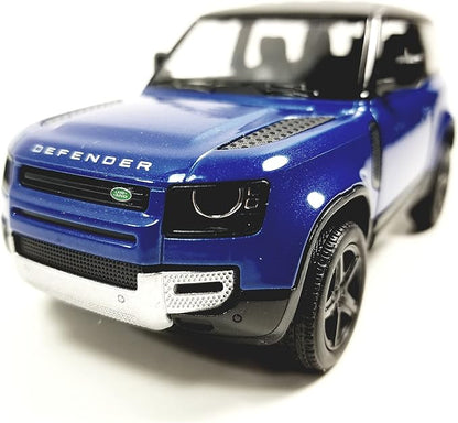 KiNSMART - Land Rover Defender 90 1:36 Scale 5" Die Cast Metal Model Toy SUV (Sky Blue)