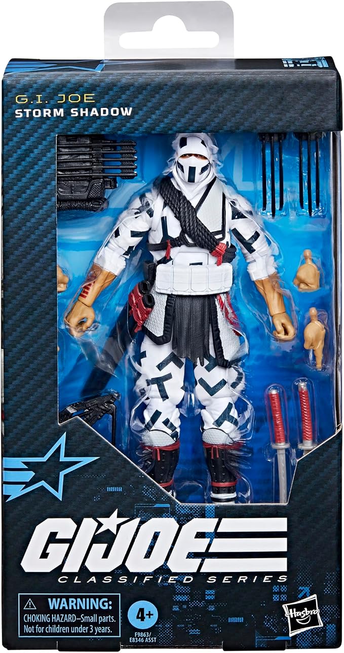 G.I. Joe Classified Series #131, Storm Shadow, Collectible 6 Inch Action Figure, Ninja Toy with 11 Accessories