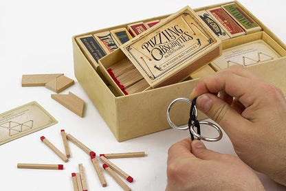 The Obscurities Box of Brain Teasers | 10 Matchbox Puzzles & 50 Challenges