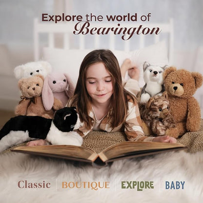 Bearington Swings Monkey Stuffed Animal - 15" Stuffed Monkey Toys - Soft Washable Plush Monkeys with Lifelike Features for Babies, Toddlers, and Animal Lovers - Adorable Gift for Kids