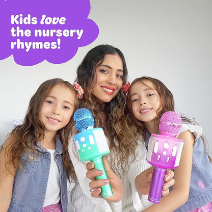 Move2Play, Kids Karaoke Microphone | Includes Pre-Loaded Songs & Bluetooth | Kids Birthday Party Gift | Toy for All Ages 2, 3, 4, 5, 6+ Year Old Girls, Boys & Toddlers