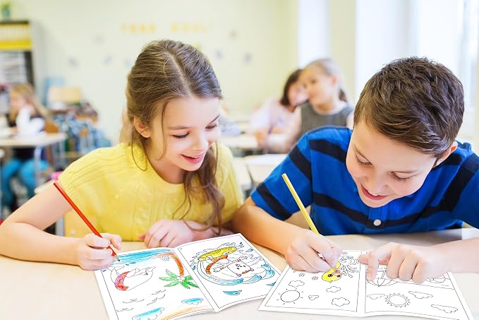 90shine 72PCS Summer Coloring Books for Kids in Bulk Ages 4-8, End of The Year Gifts from Teacher for Students Beach Pool Birthday Party Favors