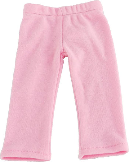 American Fashion World Light Colored Leggings for 18-Inch Dolls | Premium Quality & Trendy Design | Dolls Clothes | Outfit Fashions for Dolls for Popular Brands