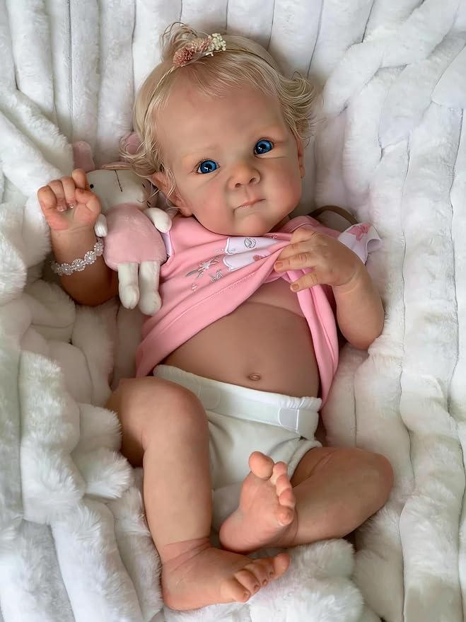 Zero Pam Reborn Baby Dolls Full Body, Realistic Baby Doll 18 Inch Real Babys Doll that Look Real Life Reborn Dolls with Accessories