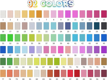 Polymer Clay 92 Colors, Modeling Clay for Kids, Non-Sticky Oven Bake Clay with Sculpting Tools and Accessories, Halloween Christmas Gift for Children and Artists