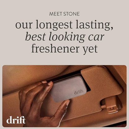 Drift Car Air Freshener - Stone Air Freshener - Car Odor Eliminator - Long Lasting Scent - Auto Accessories - Metal Clip - Clean Ingredients- Variety 3 Pack Starter Kit - CLIP INCLUDED