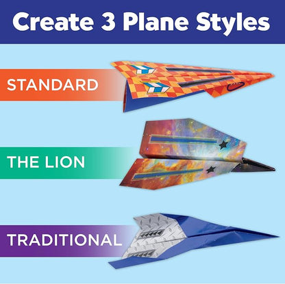 Creativity for Kids Paper Airplane Squadron - Create 20 Paper Airplanes | Fun Summer Crafts | Mini Craft Kit for Boys, Small Gift for Boys, Kids Activities (Ages 6+)