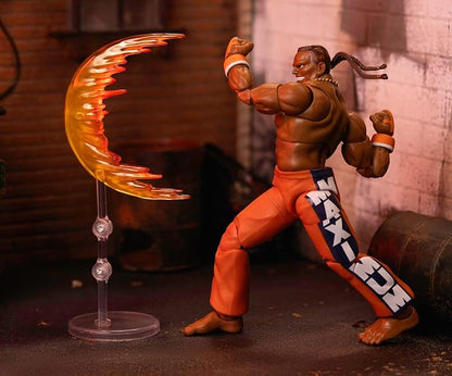 Jada Toys – Street Fighter II Dee Jay Action Figure Wave 3 – 1:12 Scale, 6" Tall, Interchangeable Heads, Hands & Accessories