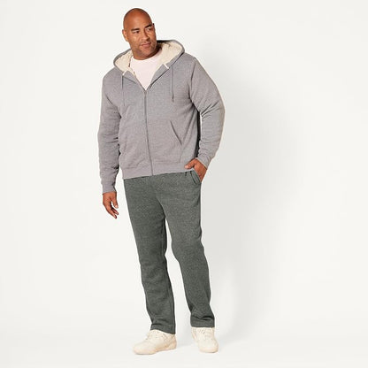 Amazon Essentials Men's Relaxed Straight Leg Fleece Open Bottom Sweatpant (Available in Big & Tall)