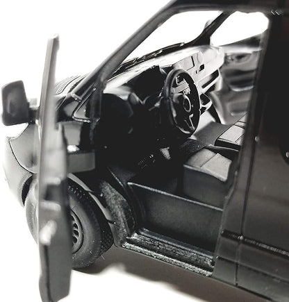 KiNSMART - Mercedes-Benz Sprinter Cargo Van 1:48 O Scale 5" Die Cast Metal Model Toy Van, Pull-Back Action (Black)
