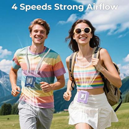 AMACOOL Mini Portable Waist Fan Clip on, Birthday Gifts for Mother Mom Her Girl, 13000RPM Rapid-Cooling Personal Neck Fans, Wearable Shirt Belt Fan for Women Men Outdoor Work Jobsite Travel Camping