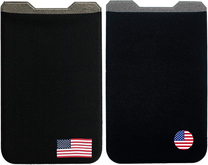 Phone Wallet - Adhesive Card Holder - Cell Phone Pouch - Stick on Lycra Pocket by Gecko - Carry Credit Cards and Cash