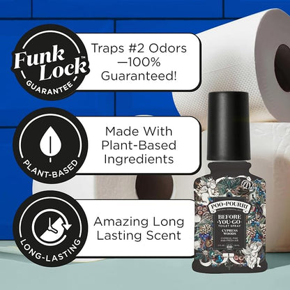 Poo-Pourri Before-You-Go Toilet Spray, Cypress Woods, 2 Fl Oz - Cypress, Pine and Fresh Air