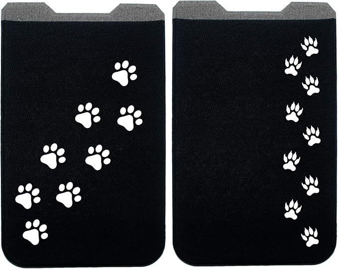 Phone Wallet - Adhesive Card Holder - Cell Phone Pouch - Stick on Lycra Pocket by Gecko - Carry Credit Cards and Cash