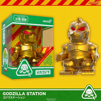 Super7 Fun! Fun! Toho Mechagodzilla (Vintage Toy Gold) Vinyl Figure - 5" Toho Godzilla Action Figure - Classic Movie Collectibles and Retro Toys