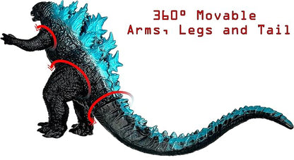 TwCare Monster vs. Kong 2021 Toy Action Figure: King of The Monsters Dinosaur Dragon, Movie Series Movable Joints Soft Vinyl, Travel Bag