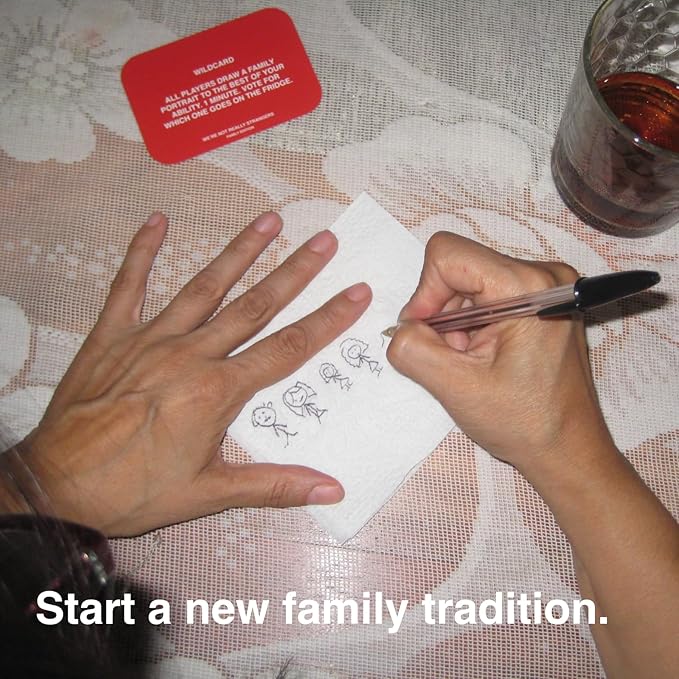 WE'RE NOT REALLY STRANGERS Family Edition Card Game - 150 Conversation Cards for Adults, Teens, and Families - for a Fun & Memorable Family Game Night, Ages 15+, 2-6 Players