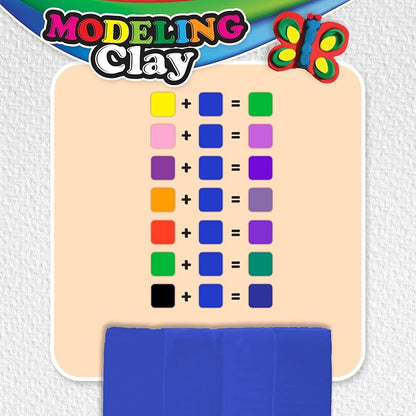 BAZIC Products Blue Modeling Clay, 1 lb, Non-Hardening, for Sculpting Art Crafts, Reusable