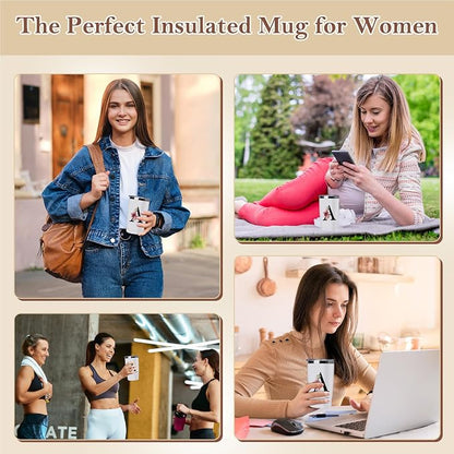 20 Oz Insulated Coffee Cup with Lid Car Tumbler Travel Mug Best Female Friend Happy Birthday Women Bff Stuff Bestie Soul Gifts Sister Ever Long Distance Personalized Unique Cute Christmas Xmas Present