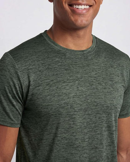 5 Pack Men's Dry Fit Short Sleeve T-Shirt Gym Workout Athletic Running Tee | Cooling, Moisture-Wicking, Crew Neck, Quick-Dry, Breathable, Active, Exercise, Fitness, Basketball, Cycling, Hiking, Tennis