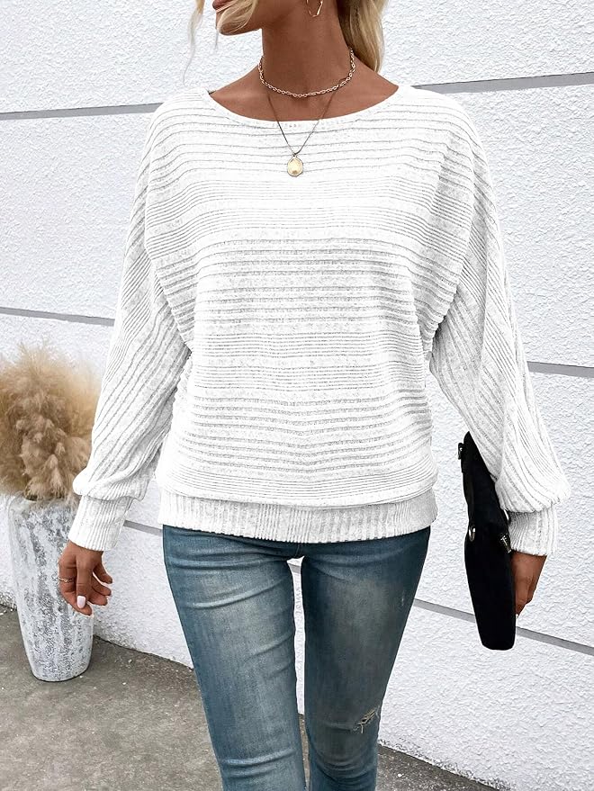Womens Long Sleeve Shirts Crewneck Tunic Tops Pullover Sweaters Business Casual Blouses Fall Fashion 2026