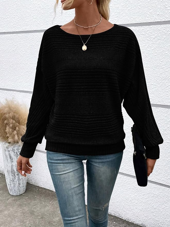 Womens Long Sleeve Shirts Crewneck Tunic Tops Pullover Sweaters Business Casual Blouses Fall Fashion 2026