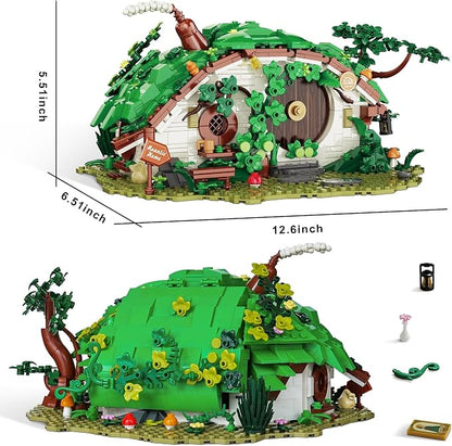 Movie-Inspired Building Set for Adults, 1088 Pieces Collectible Cottage Model Kit with Openable Doors & Panels, Architecture DIY Creative Toys Idea