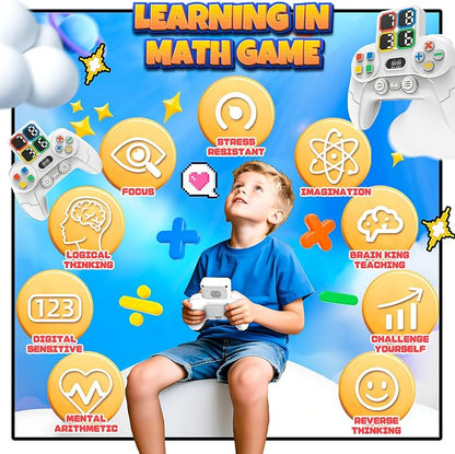 SMILESSKIDDO Math Games for Kids 5-7 8-12 | Calculate Number of 24 Math Game | Portable Handheld Game, Addition, Subtraction, Multiplication and Division Learning Educational Toys Gift