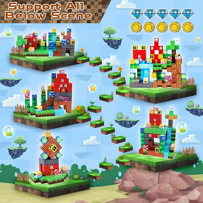 GraceDuck Magnetic Blocks - 150 PCS Build Adventure Game Castle - Magnetic Toys for Montessori Toddler Christmas Birthday Gifts - STEM Sensory Toys for 3 4 5 6 7 8 9 10 Year Old Boys & Girls