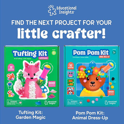 Educational Insights 3D Sticker Maker Kit - Arts and Crafts for Kids Ages 4-8, Make Your Own 3D Stickers, Sticker Making Machine, DIY Puffy Stickers for Kids, Mess-Free Toddler Craft Kit